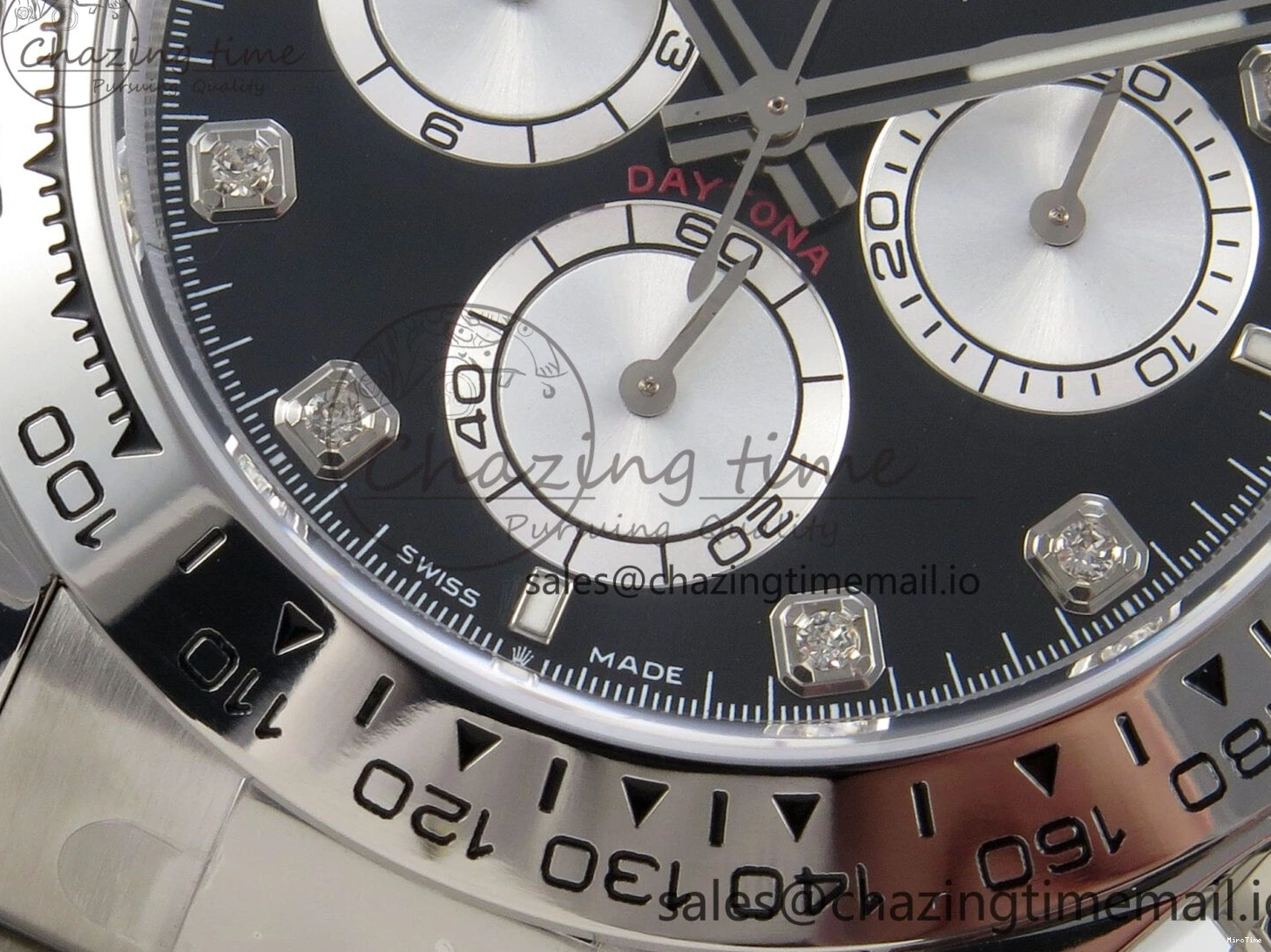 MiroTime 0327 Tailored Daytona 126509 Clean 1:1 Best Edition Black SS Dial on SS Bracelet Super Clone DD 255